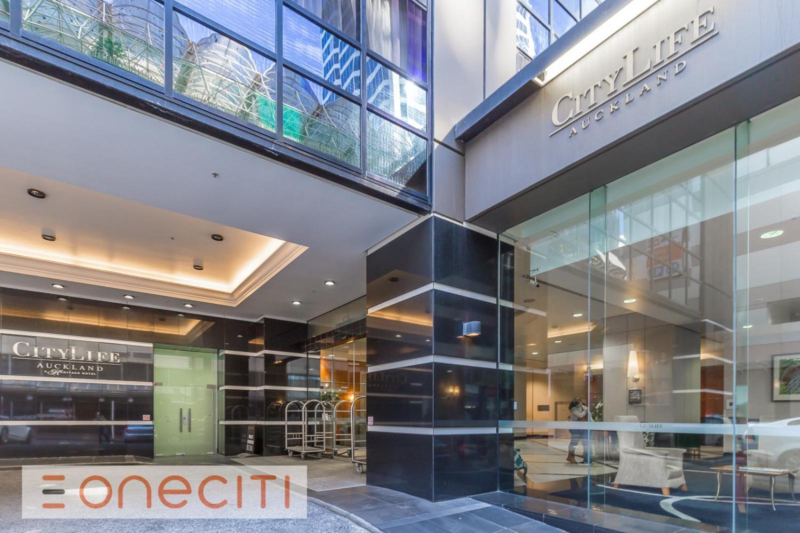 Highrise Studio Apartment W/ Ac, Pool & Gym In Auckland Cbd Zewnętrze zdjęcie