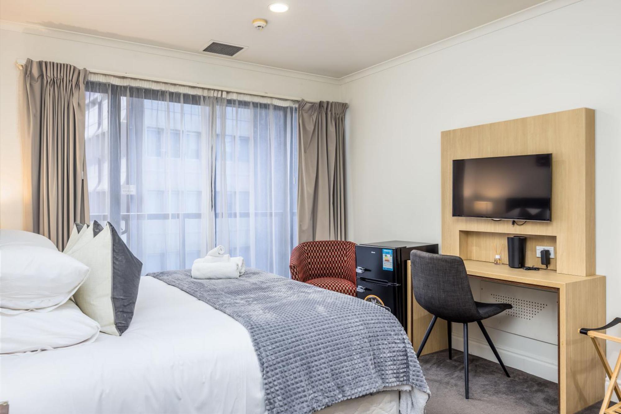Highrise Studio Apartment W/ Ac, Pool & Gym In Auckland Cbd Zewnętrze zdjęcie