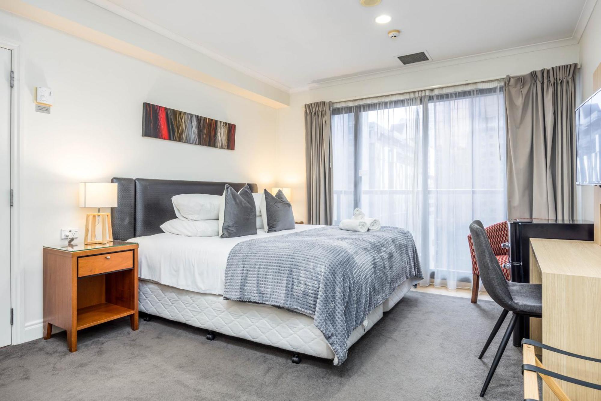 Highrise Studio Apartment W/ Ac, Pool & Gym In Auckland Cbd Zewnętrze zdjęcie