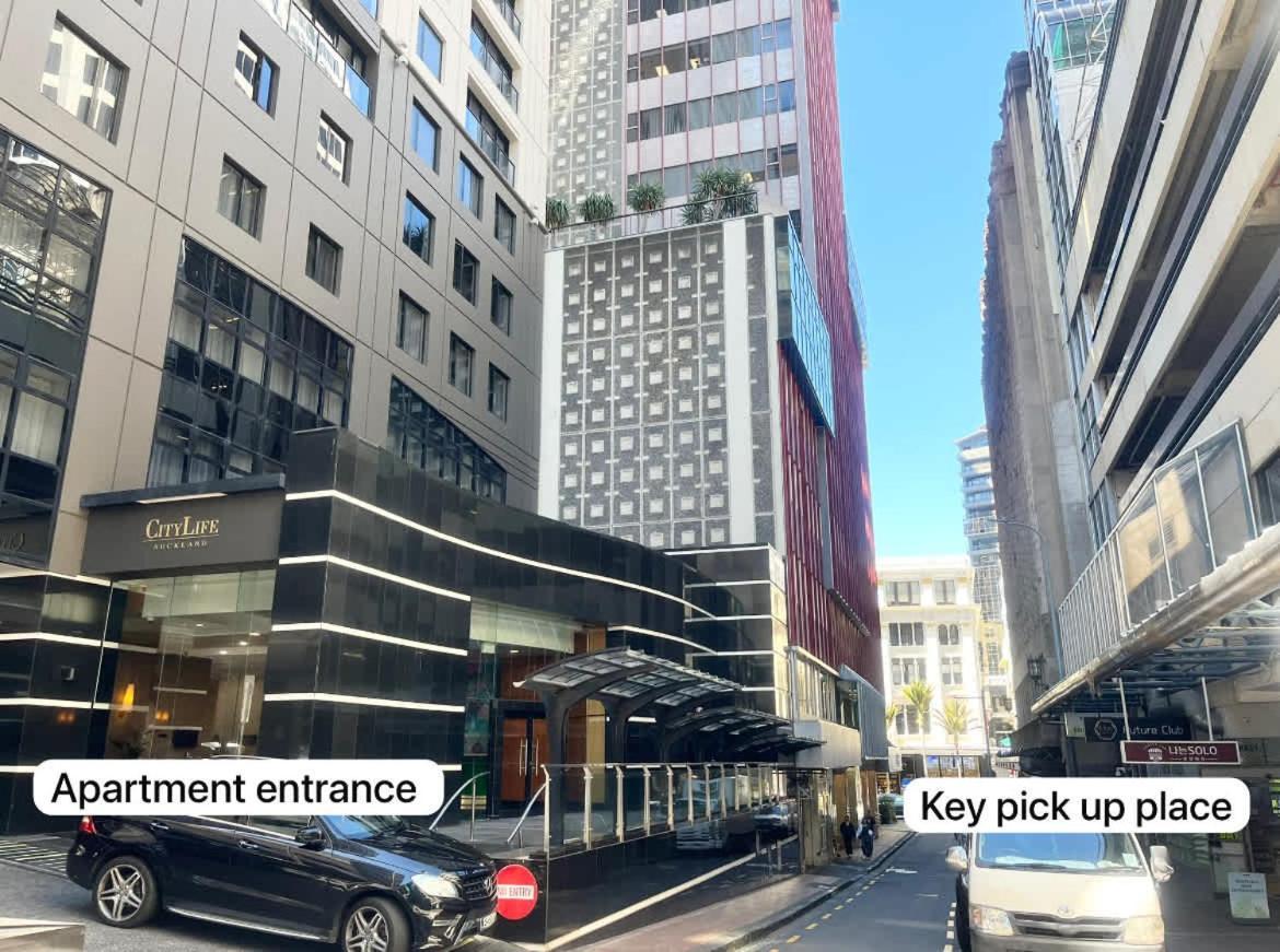 Highrise Studio Apartment W/ Ac, Pool & Gym In Auckland Cbd Zewnętrze zdjęcie