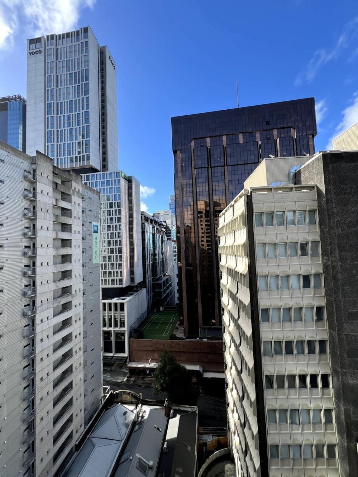Highrise Studio Apartment W/ Ac, Pool & Gym In Auckland Cbd Zewnętrze zdjęcie